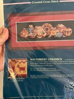 Sunset Southwest Ceramics Counted Cross Stitch Kit